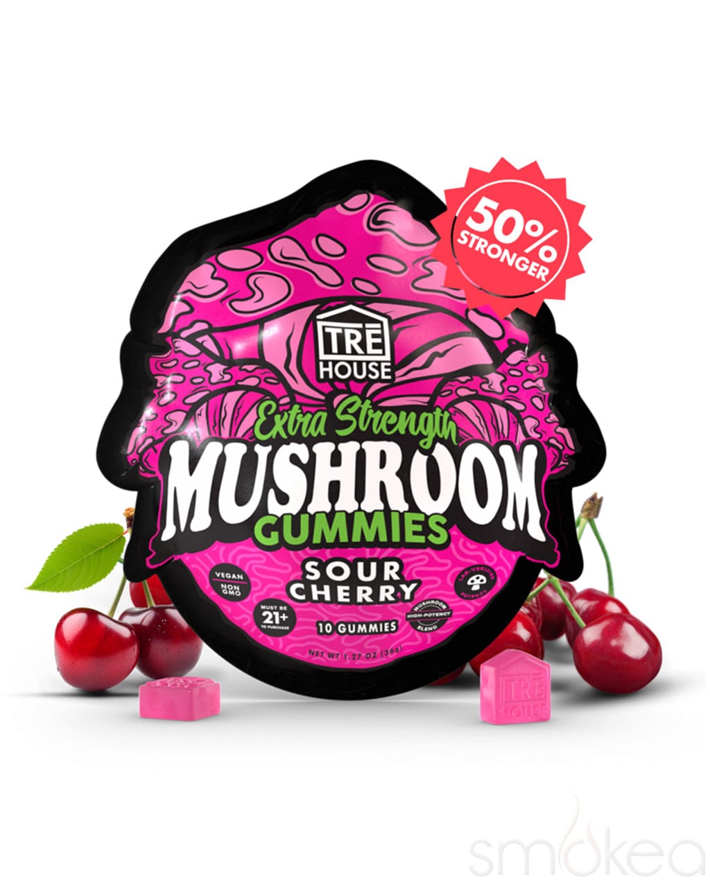 TRĒ House Extra Strength Mushroom Gummies - Sour Cherry