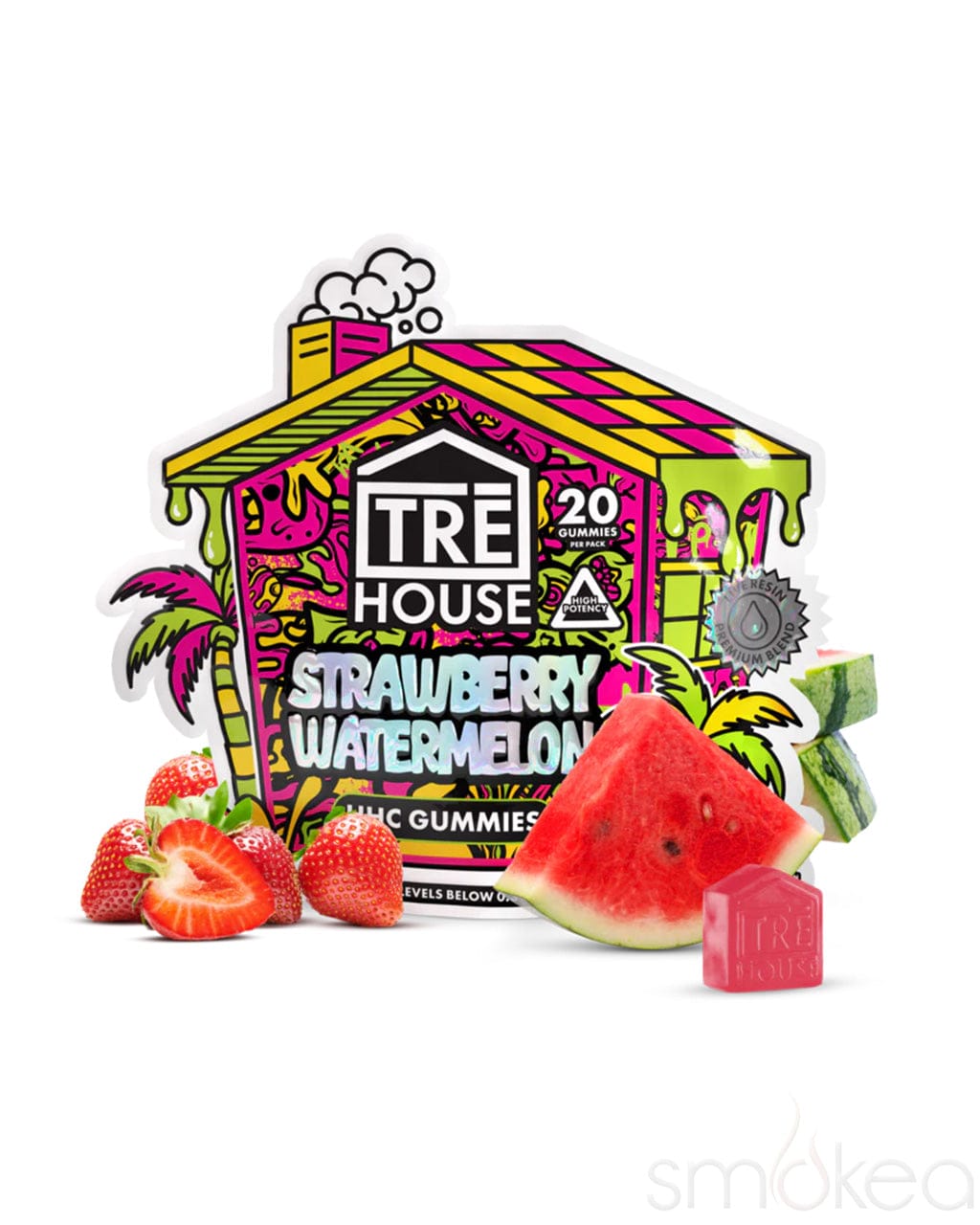 TRĒ House HHC Gummies - Strawberry Watermelon