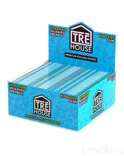 TRĒ House King Size Slim Premium Ultra Thin Rolling Papers