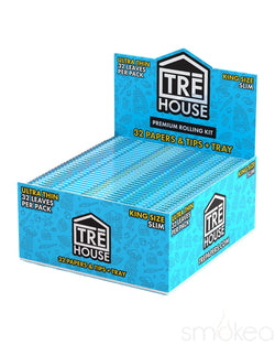 TRĒ House King Size Slim Premium Ultra Thin Rolling Papers Kit