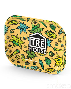 TRĒ House Small Metal Rolling Tray Yellow