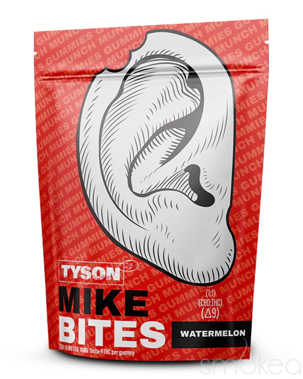 Tyson 2.0 Mike Bites Delta 9 Gummies - Watermelon (10-Pack)