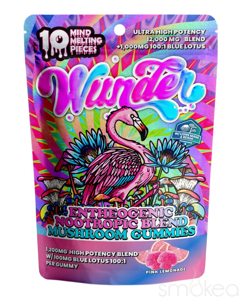 Wunder High Potency Entheogenic Mushroom + Blue Lotus Gummies - Pink Lemonade
