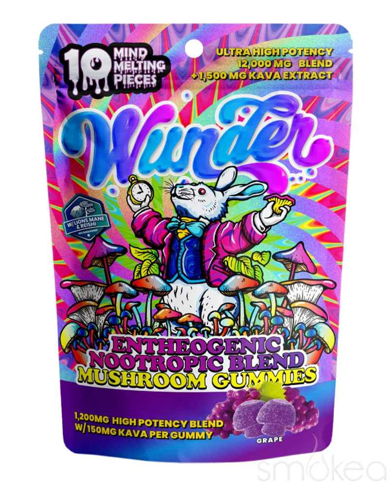 Wunder High Potency Entheogenic Mushroom + Kava Gummies - Grape