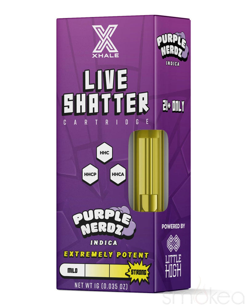 Xhale 1g HHC Live Shatter Cartridge - Purple Nerdz