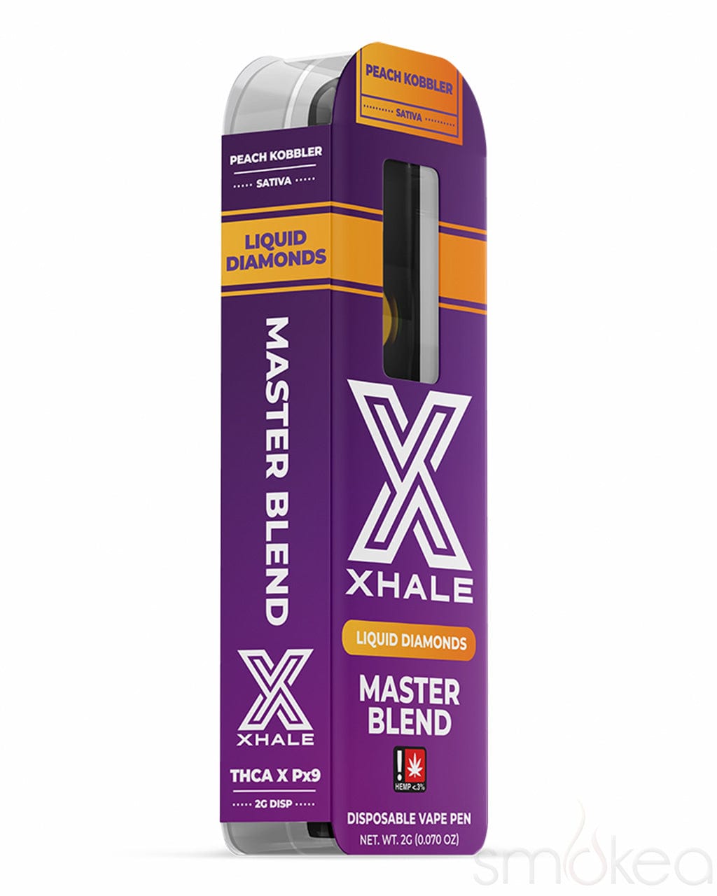 Xhale 2g Liquid Diamonds Master Blend Vape - Peach Kobbler