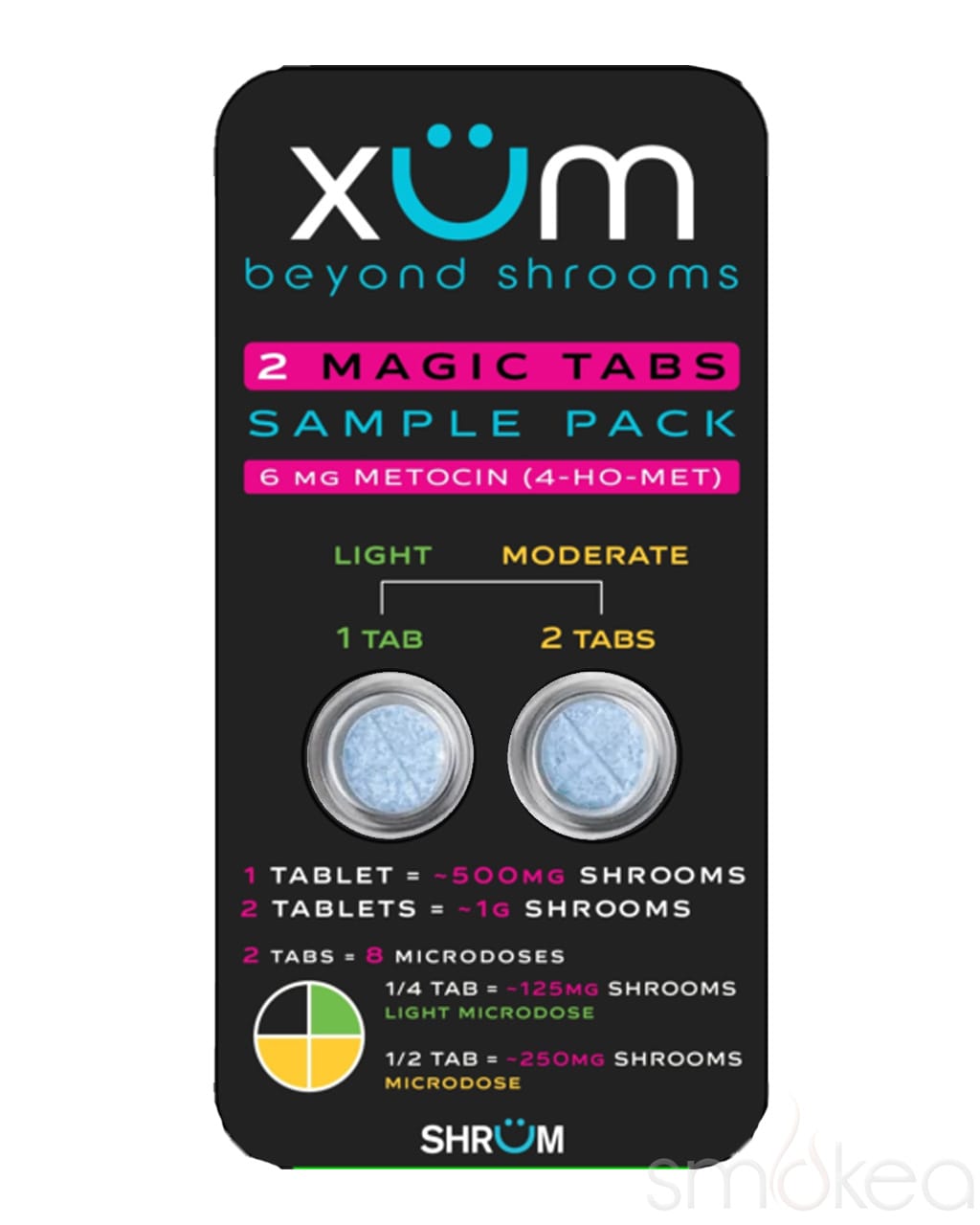 XÜM Beyond Shrooms Metocin Tablets Sample Pack