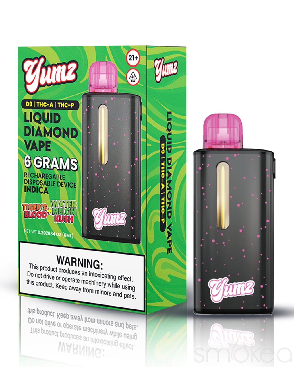 Yumz 6g THCA Blend Disposable Vape - Tigers Blood + Watermelon Kush