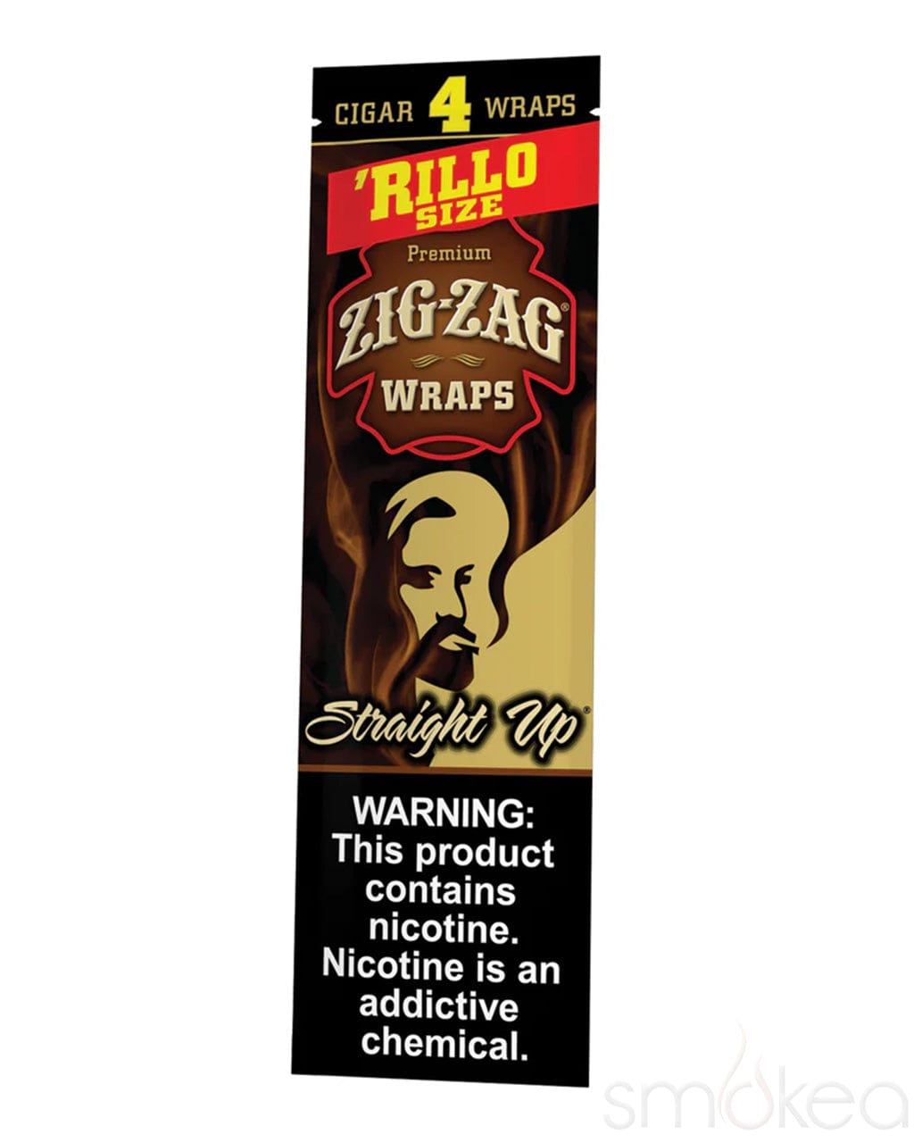 Zig Zag Flavored 'Rillo Blunt Wraps (4-Pack) Straight Up