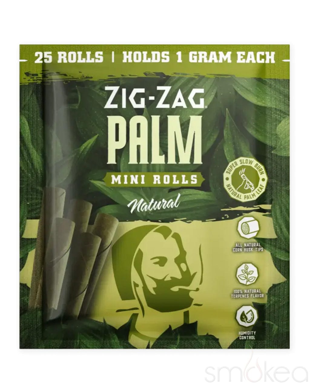 Zig Zag Mini Palm Rolls (25-Pack) Natural