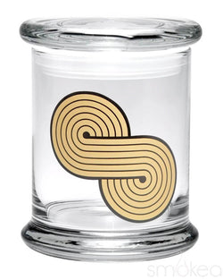 420 Science Glass Pop Top Storage Jar Large / Infinite Loop