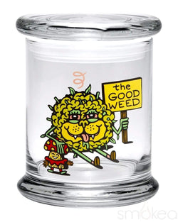 420 Science Glass Pop Top Storage Jar Large / The Good Weed
