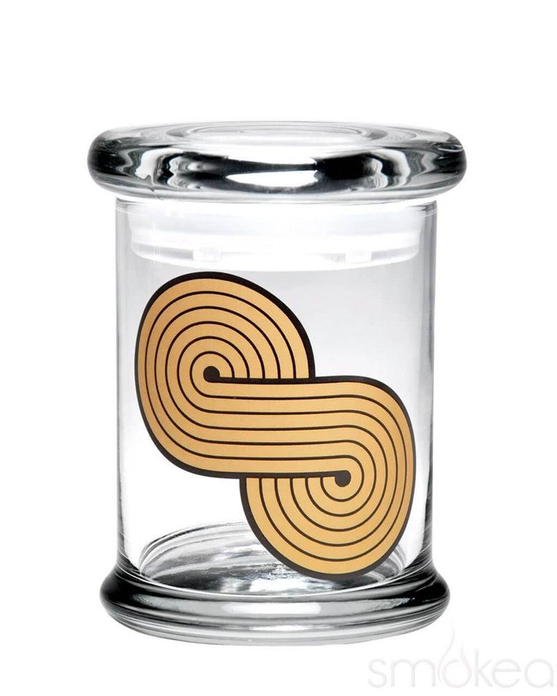 420 Science Glass Pop Top Storage Jar Medium / Infinite Loop