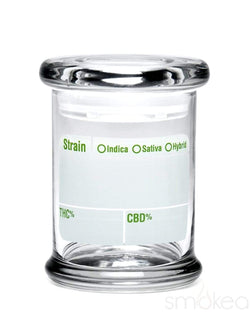 420 Science Glass Pop Top Storage Jar Medium / Modern Write & Erase