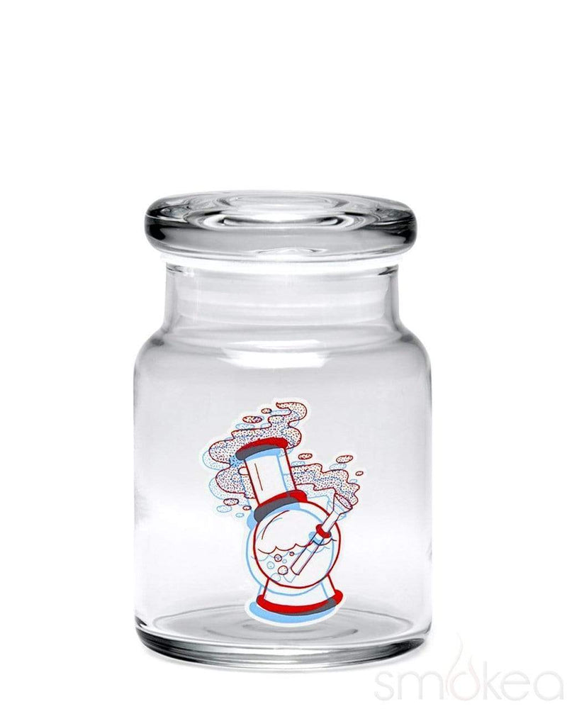 420 Science Glass Pop Top Storage Jar Small / 3D Water Pipe