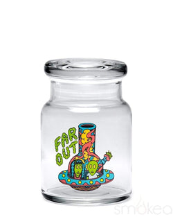 420 Science Glass Pop Top Storage Jar Small / Far Out