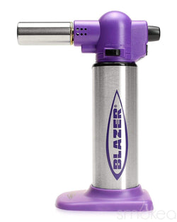 Blazer Big Buddy Butane Torch Lighter Purple w/ Stainless Steel