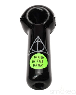 Chameleon Glass "Deathly Hallows" Spoon Hand Pipe