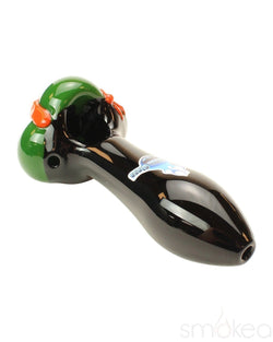Chameleon Glass "Masked Turtles" Spoon Pipe