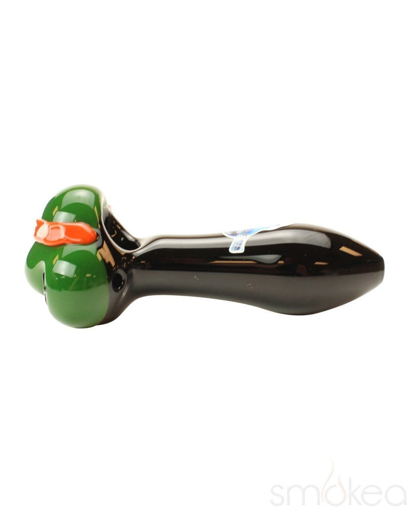Chameleon Glass "Masked Turtles" Spoon Pipe