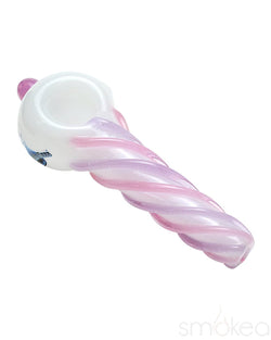 Chameleon Glass Pastel Color Screw Hand Pipe Pink
