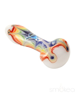 Chameleon Glass Rainbow Splat Spoon Hand Pipe - SMOKEA®