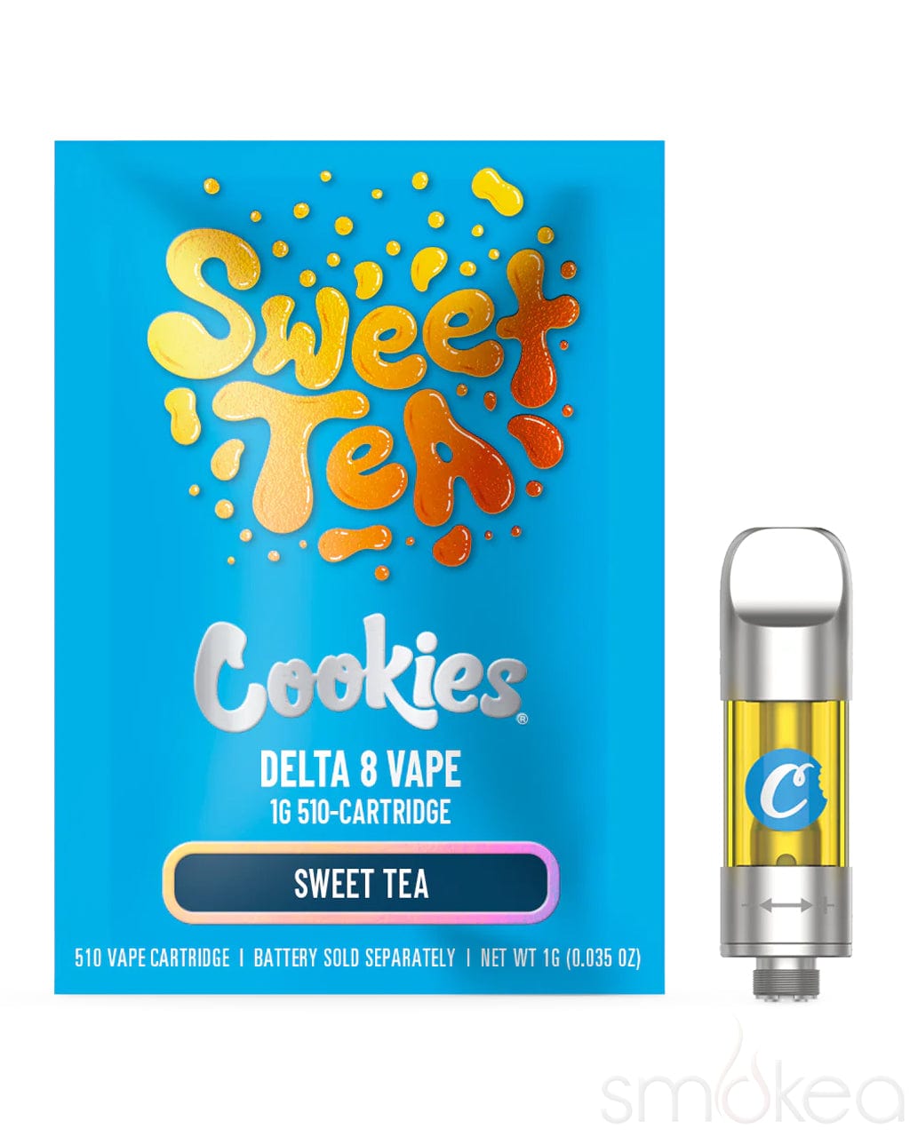 Cookies 1g Delta 8 Vape Cartridge - Sweet Tea Cookies 1g Delta 8 Vape Cartridge - Sweet Tea