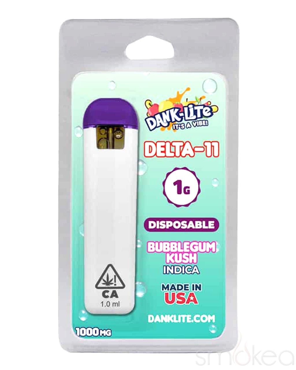 Dank Lite 1g Delta 11 Disposable Vape - Bubblegum Kush Dank Lite 1g Delta 11 Disposable Vape - Bubblegum Kush