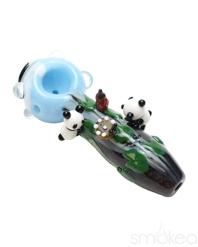 Empire Glassworks Small Climbing Pandas Spoon Pipe - SMOKEA®