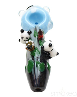 Empire Glassworks Small Climbing Pandas Spoon Pipe - SMOKEA®