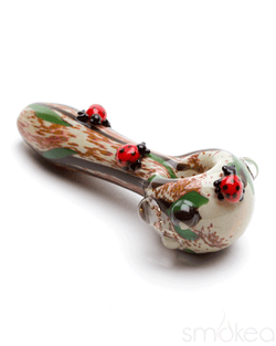Empire Glassworks Small Ladybug Spoon Pipe - SMOKEA®