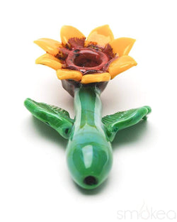 Empire Glassworks Sunflower Sherlock Pipe - SMOKEA®