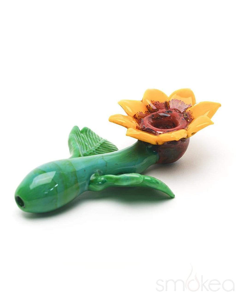 Empire Glassworks Sunflower Sherlock Pipe - SMOKEA®