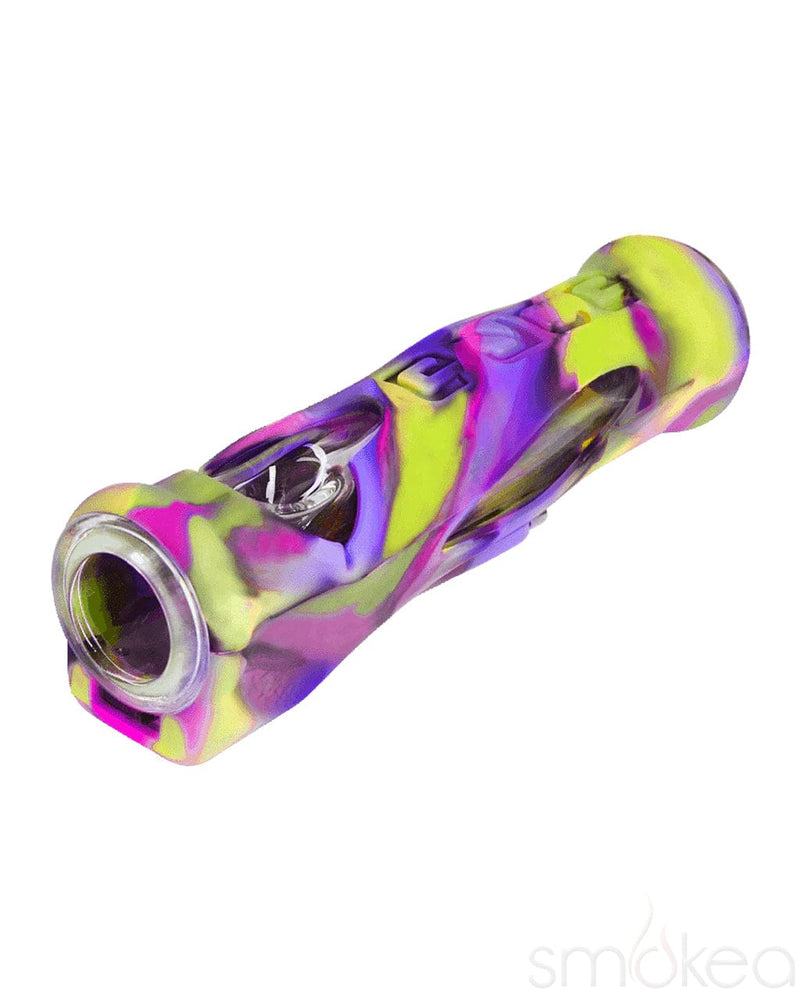 Eyce Proteck Series Roller Silicone & Glass Steamroller Pipe Cotton Candy