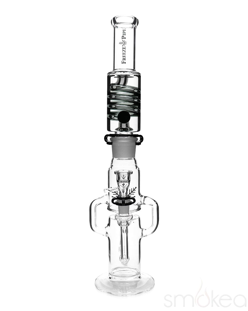 Freezable Coil Glass Tobacco Water Pipe Bong Hammer 6 Arm Perc Glass Bong