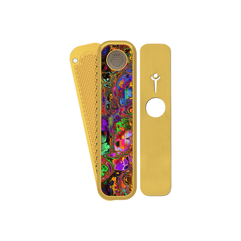 Genius Pipe Limited "Psychedelic" Gold