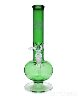 Glowfly Glass 14" Icer Bubble Bong w/ Glass Base Green