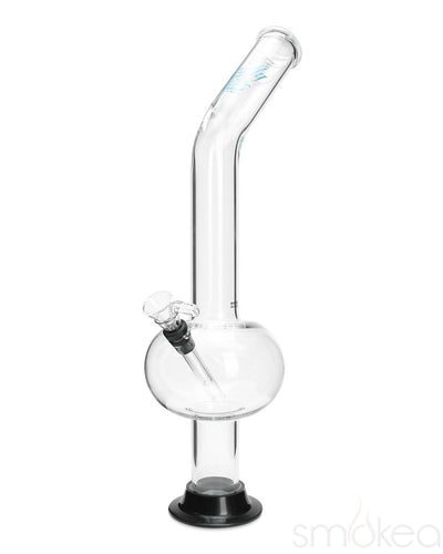 Glowfly Glass 18" Bent Bubble Bong w/ Removable Base - SMOKEA®