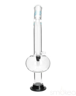 Glowfly Glass 18" Bent Bubble Bong w/ Removable Base - SMOKEA®