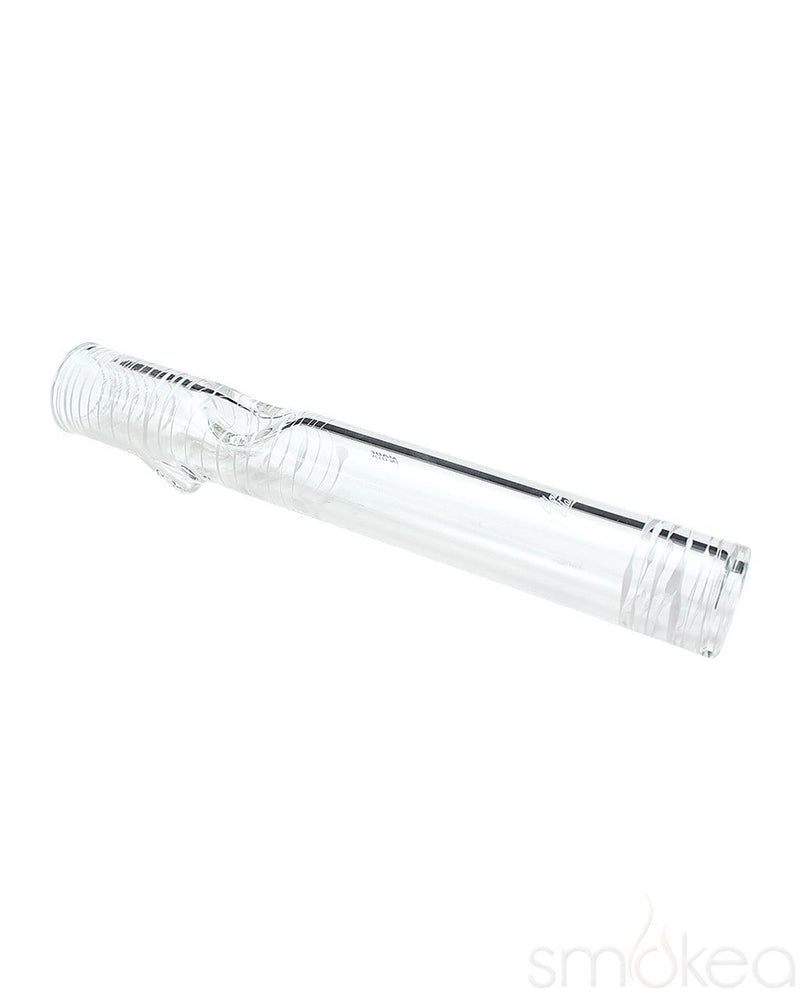 Glowfly Glass Clear Steamroller Pipe White