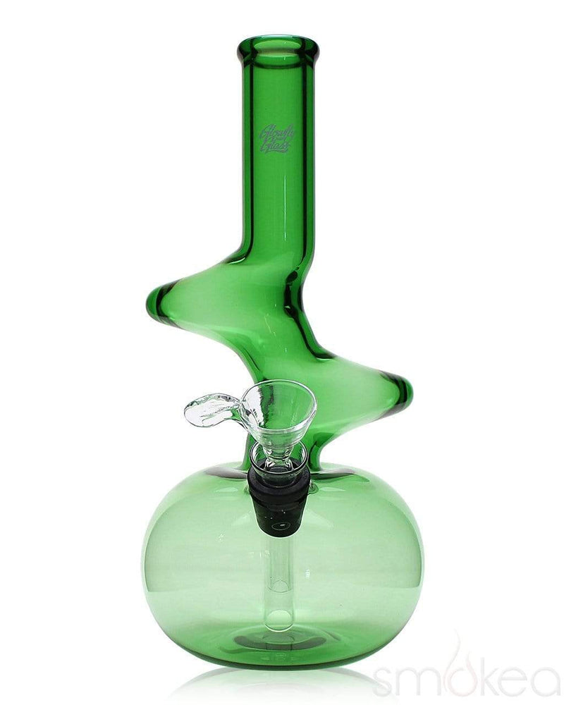 Glowfly Glass Double Z Bong Green