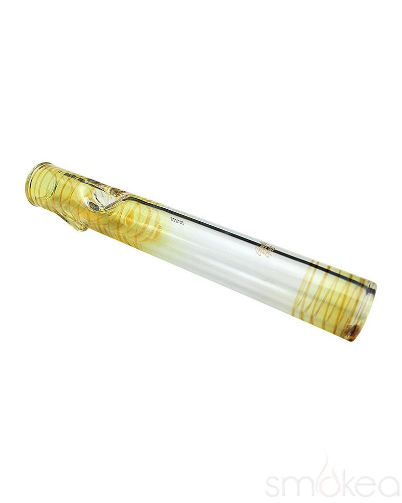 Glowfly Glass Fumed Steamroller Pipe Amber