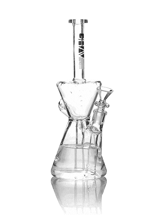 GRAV 10" Hourglass Recycler Bong - SMOKEA®