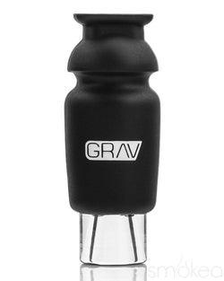GRAV Silicone Capped Glass Crutch Black