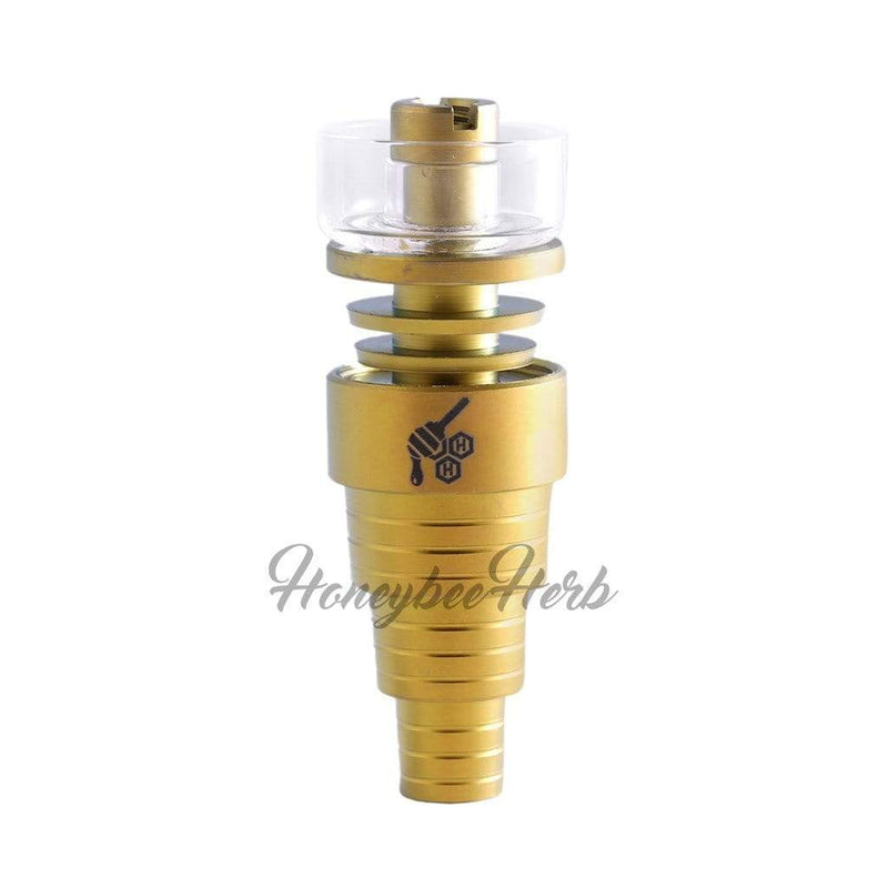 Honeybee Herb Titanium 6-in-1 Hybrid Torch Nail Gold