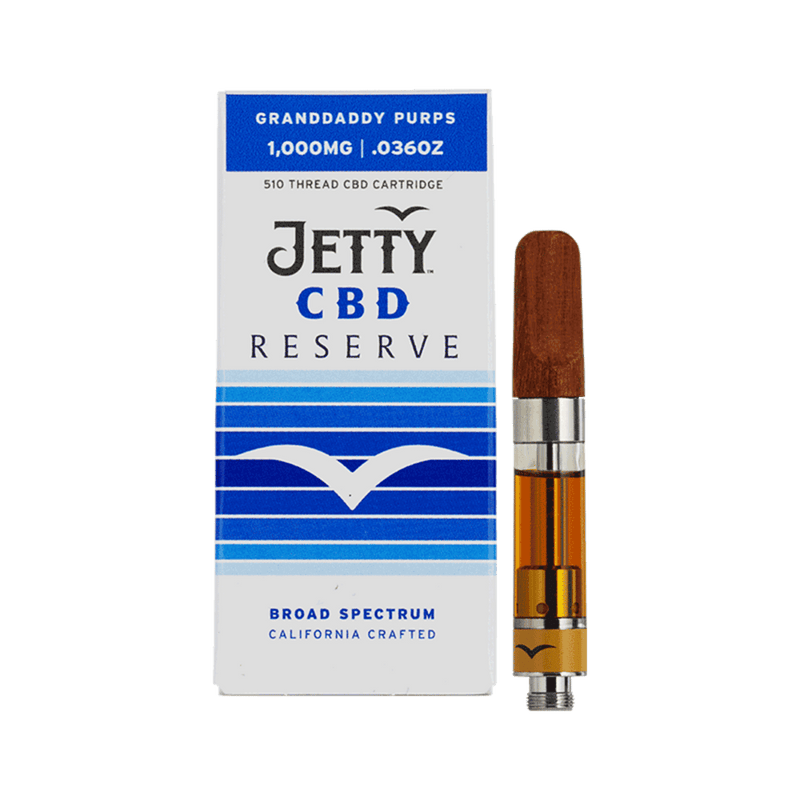 Jetty CBD Reserve 1000MG Cartridge Granddaddy Purps