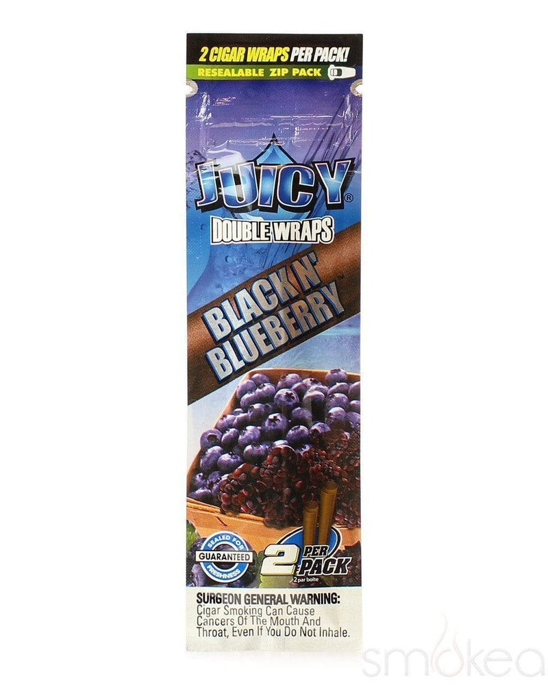 Juicy Flavored Blunt Wraps (2-Pack) Black N' Blueberry