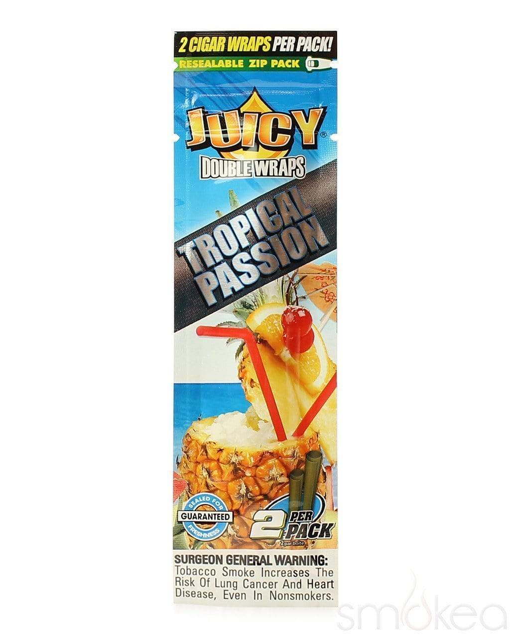 juicy tobacco Double Wraps Myxed Up Creations | Glass Pipes | Vaporizers | E-Cigs | Detox Juicy Flavored Blunt Wraps (2-Pack)