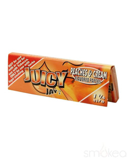 Juicy Jay's 1 1/4 Flavored Rolling Papers Peaches & Cream