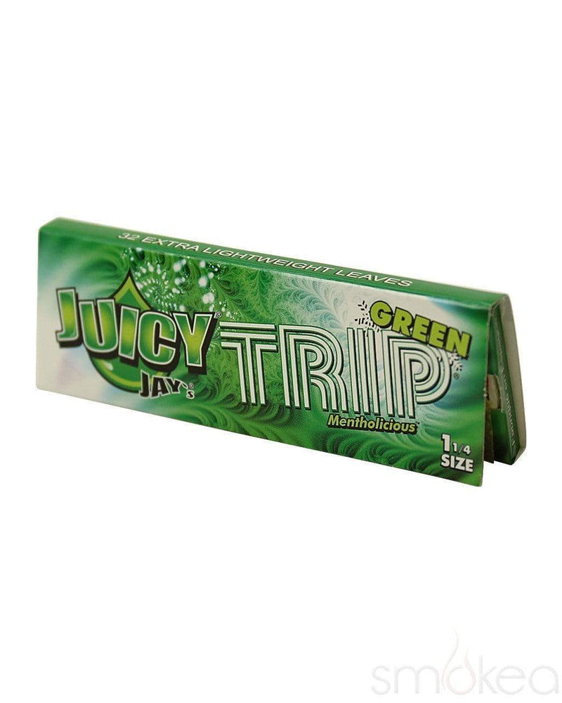 Juicy Jay's 1 1/4 Flavored Rolling Papers Trip Green